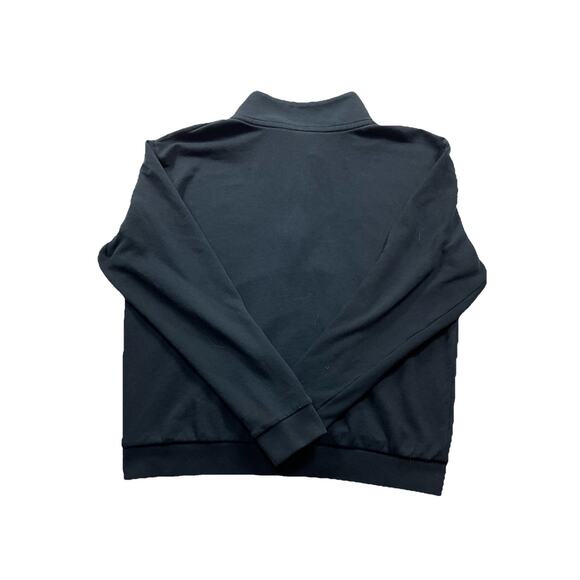 Victoria’s Secret Pink half zip Crewneck Sweatshirt Black White Women Large - Picture 7 of 7